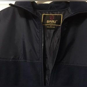 BARU Jacket Sporty XS Mens Coat Navy Zip-Up NEW!